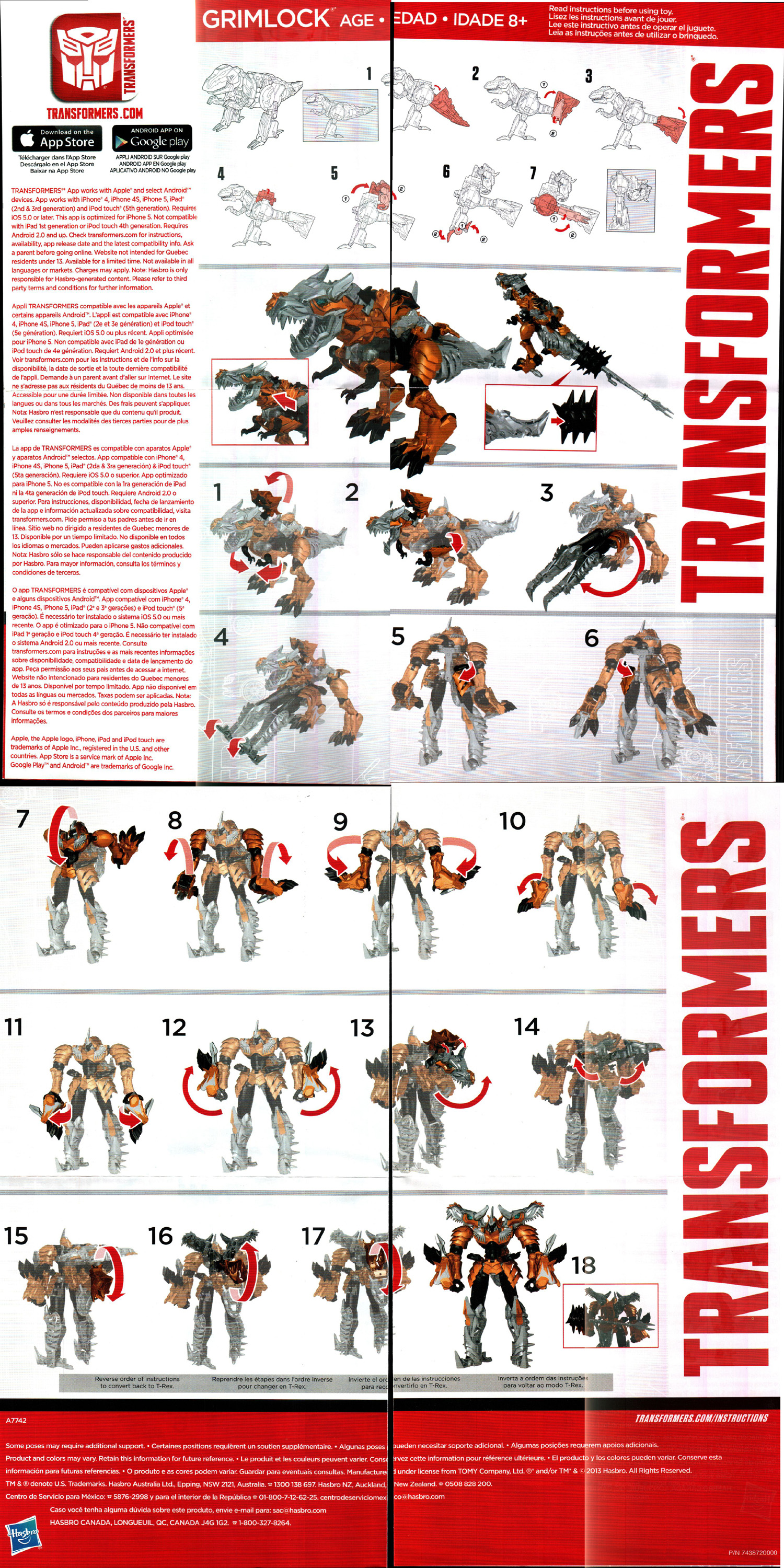 Gift Sets Grimlock Evolution 2pack (Transformers, Movie Age of